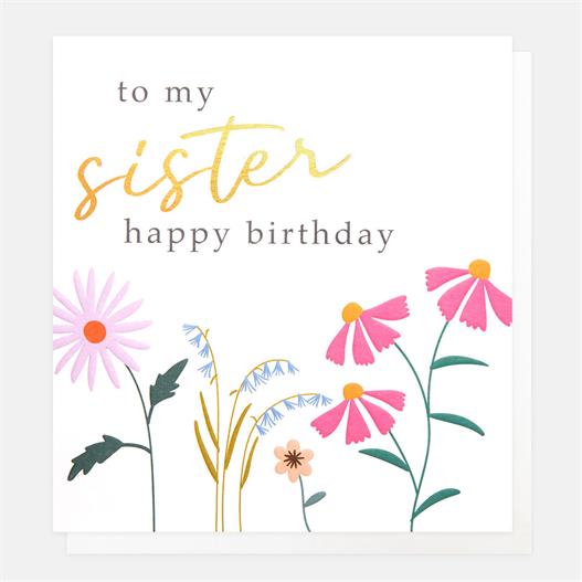 To My Sister Happy Birthday