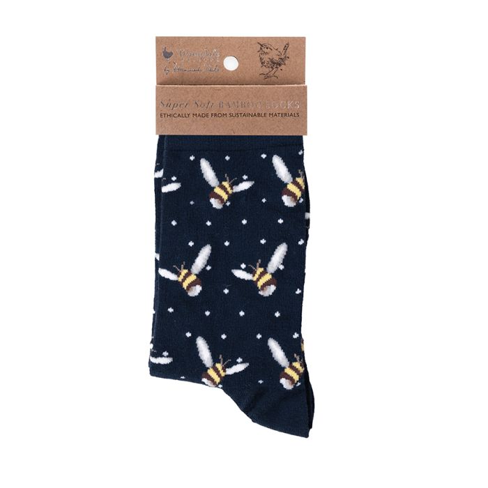 Bee Sock Busy Bee Navy Socks