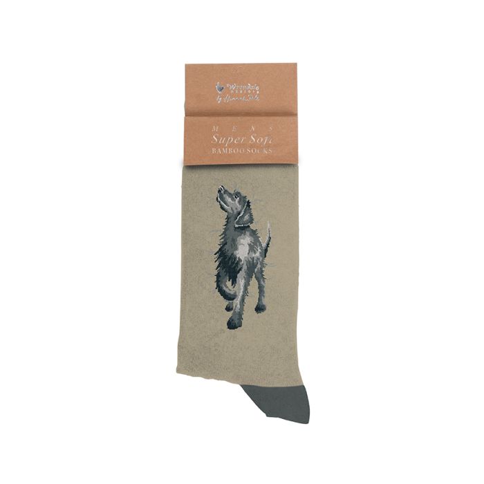 Walkies Black Labrador Mens Sock
