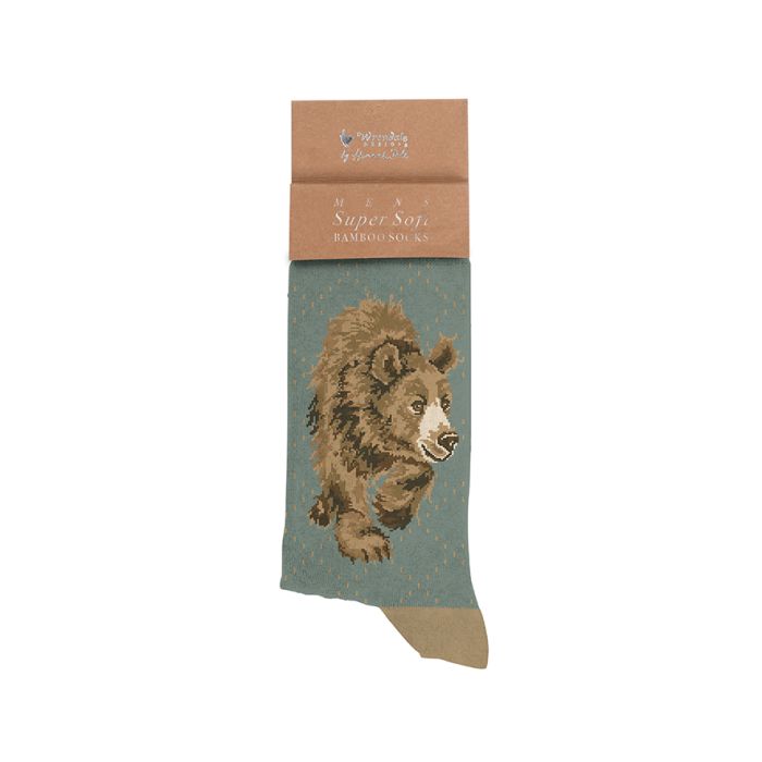 In My Footsteps Bear Mens Socks