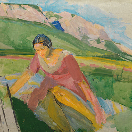 Young Woman in a Landscape (Carinthia)