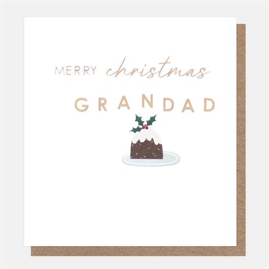 Merry Christmas Grandad Christmas Pudding