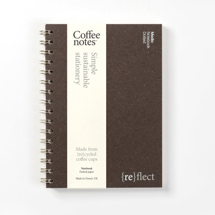 Coffeenotes Wirebound Notebook Medio (Dotted)