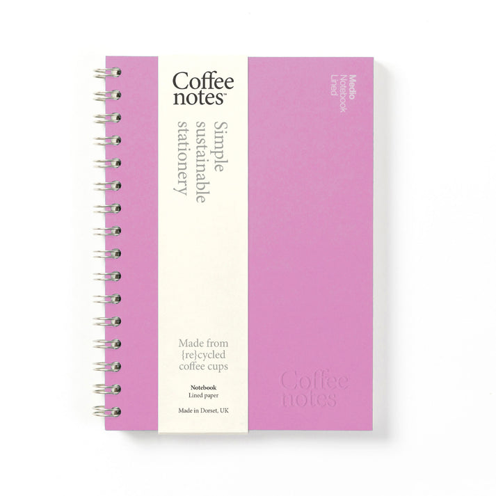 Coffeenotes Wirebound Notebook Medio (Lined)