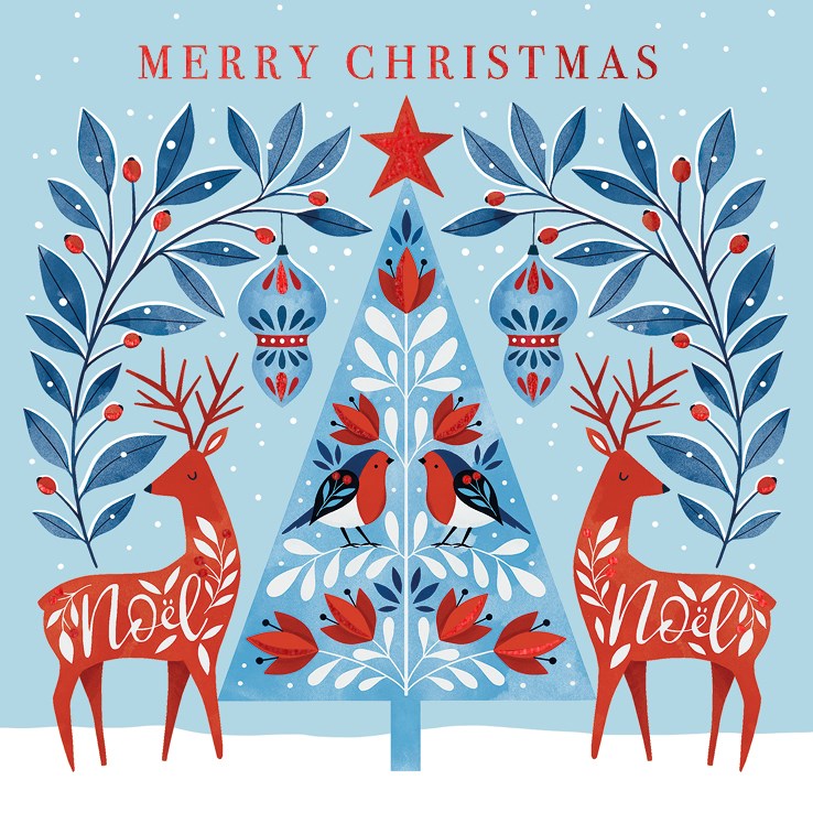 GEOMETRIC TREE & REINDEER