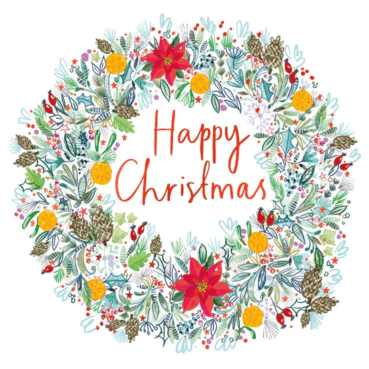 HAPPY CHRISTMAS WREATH