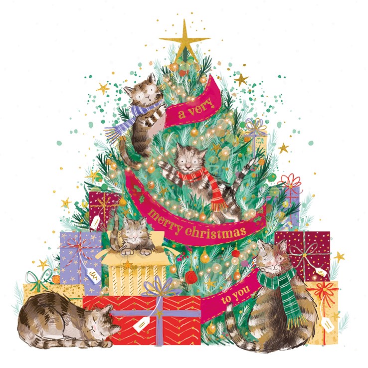 CAT CHRISTMAS TREE