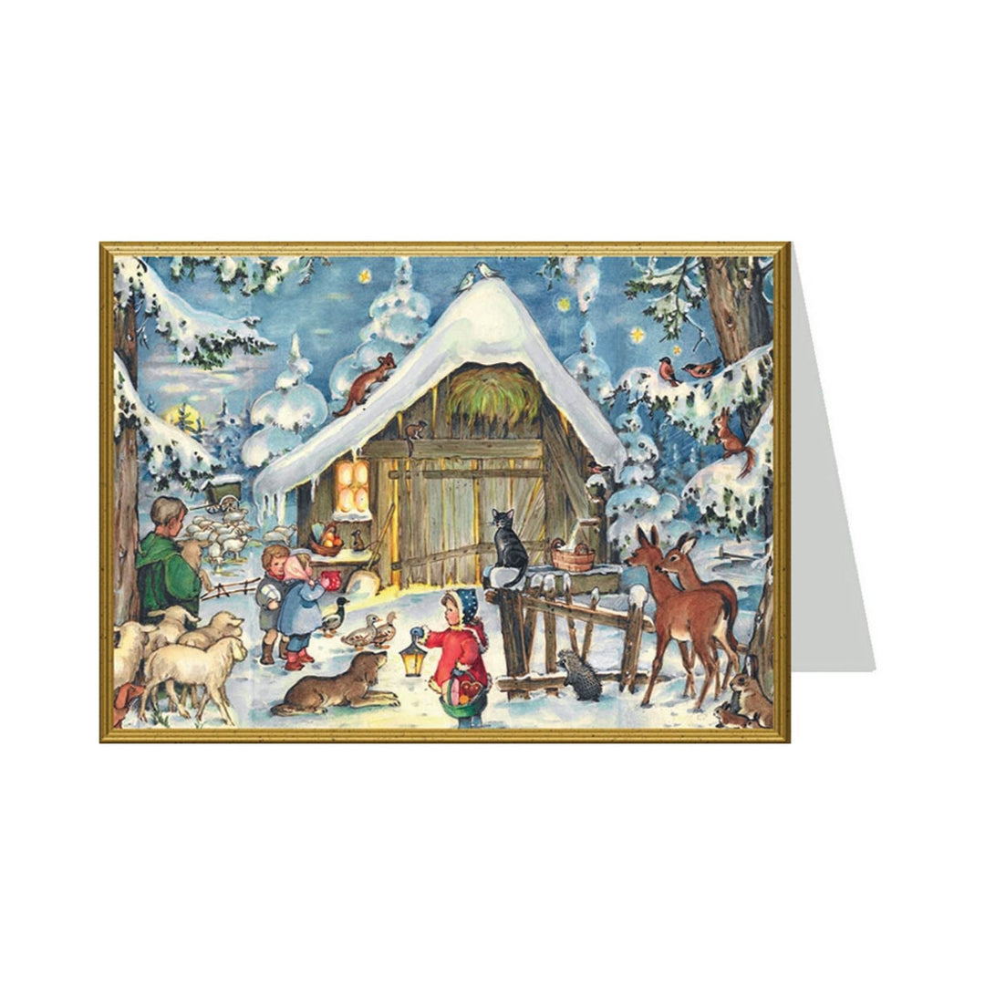 Christmas Greeting Card “Winter Barn”