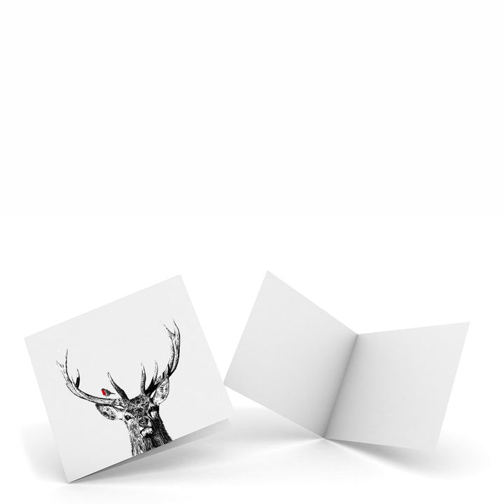 Little Weaver Arts Christmas Pack of 4 Notecards