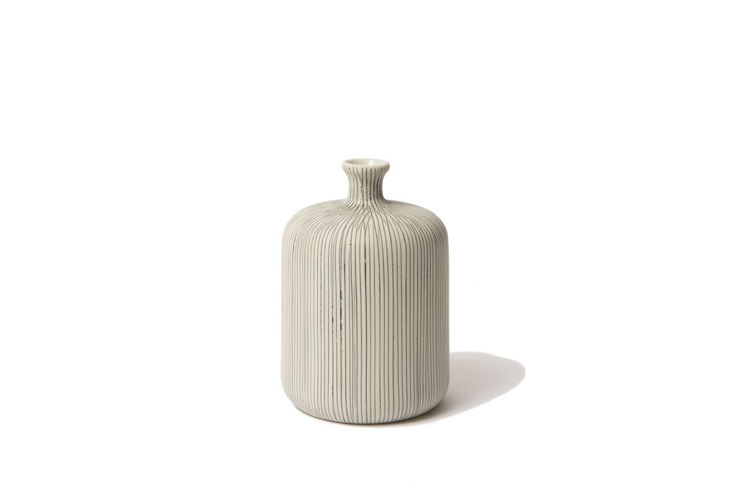 Bottle Medium Vase Grey