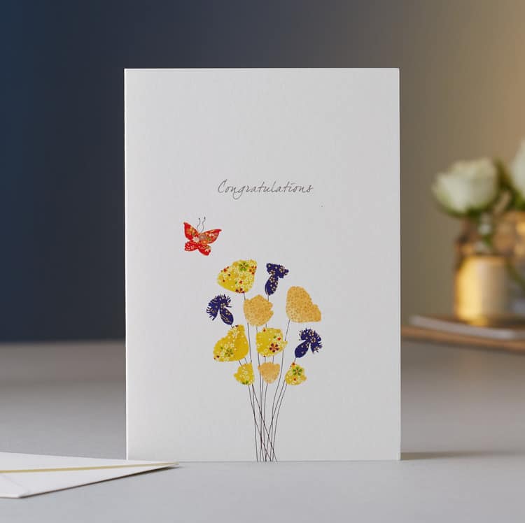 Congratulations Flowers Card