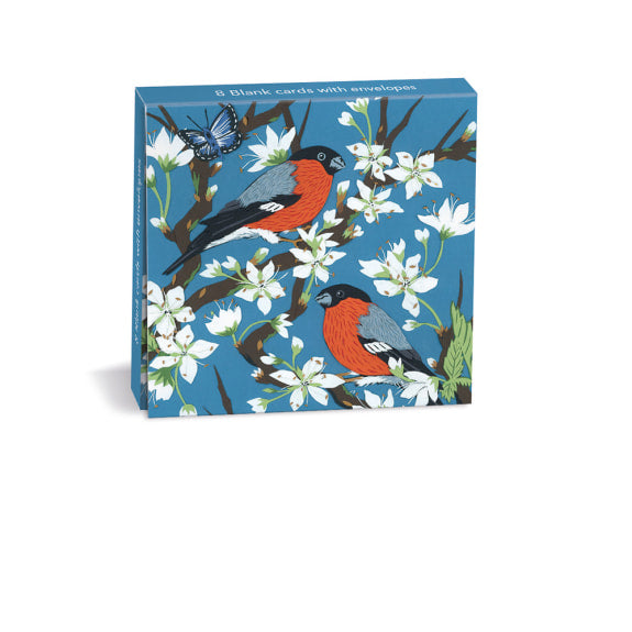 BULLFINCHES ON BLOSSOM