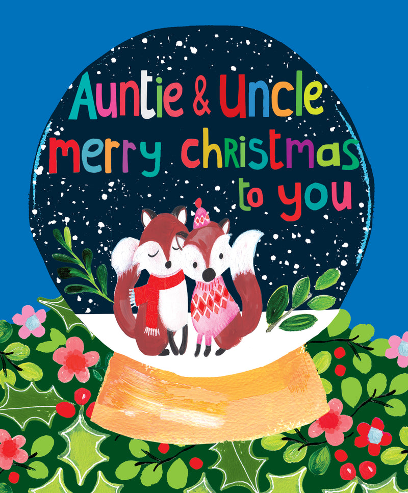 Auntie and uncle merry Christmas to you