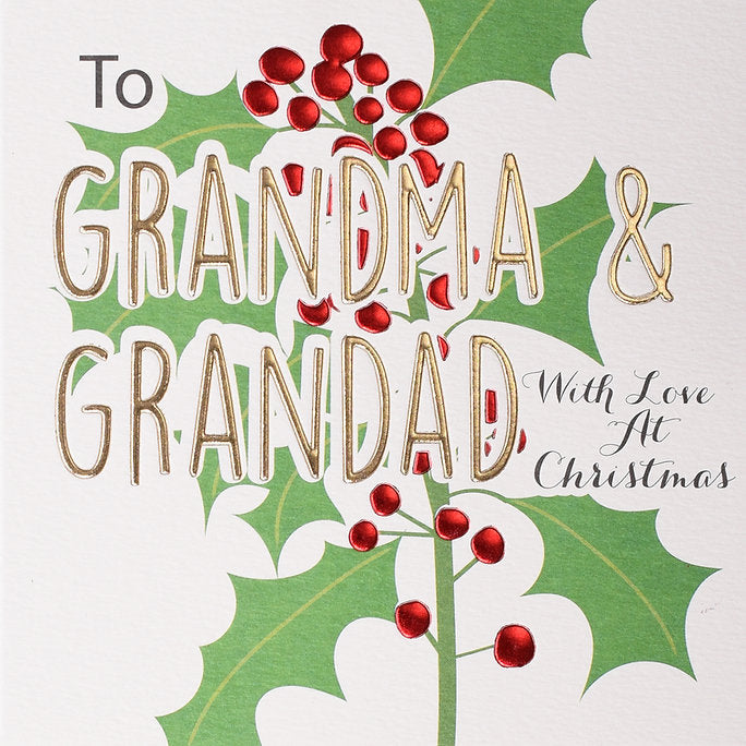 To Grandma & Grandad with Love at Christmas