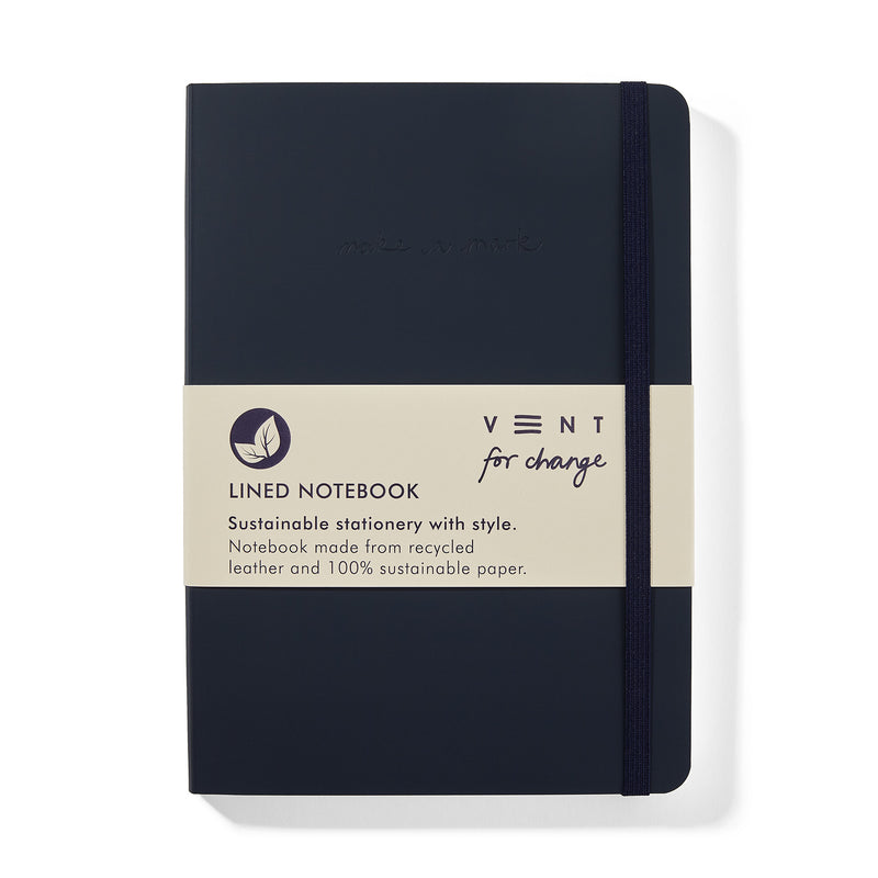 Recycled Leather A5 Lined Notebook