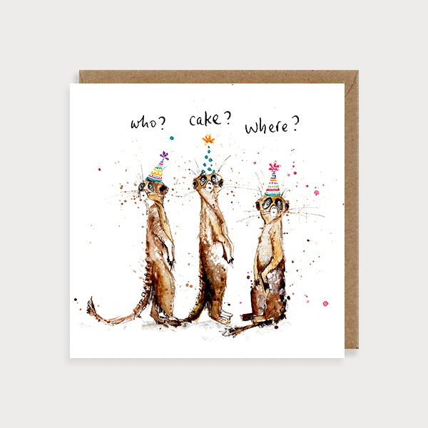 Who? Cake? Where?