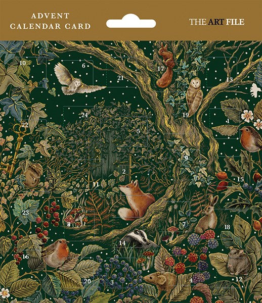 SECRET GARDEN ADVENT CARD
