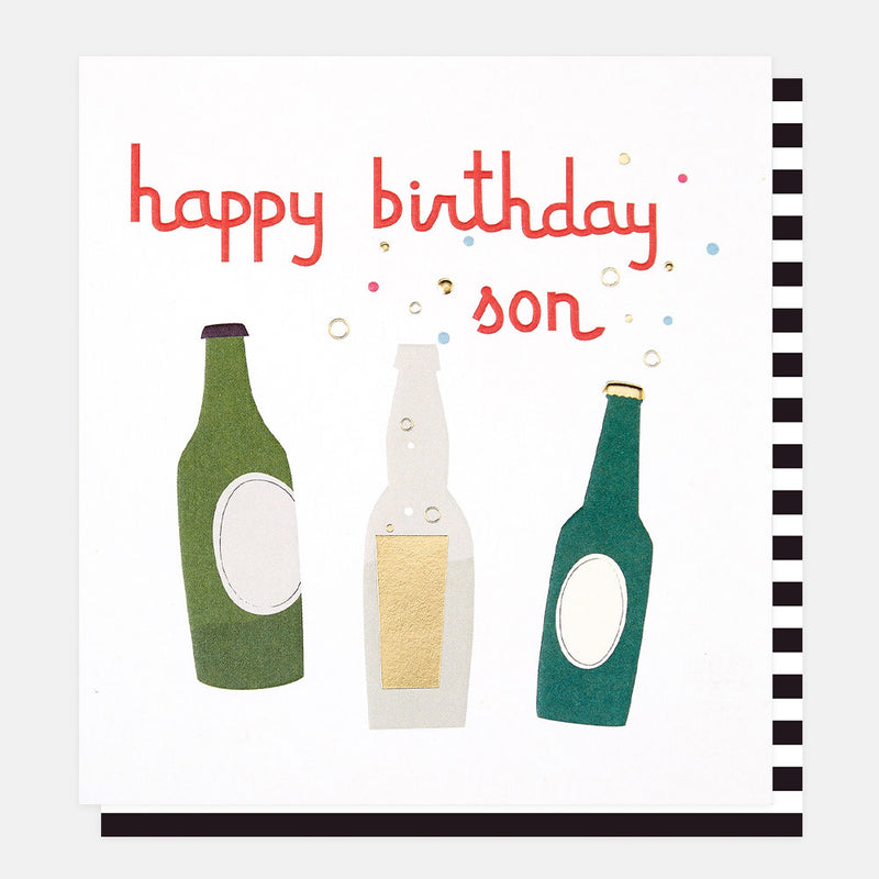 Happy Birthday Son Beer Bottles
