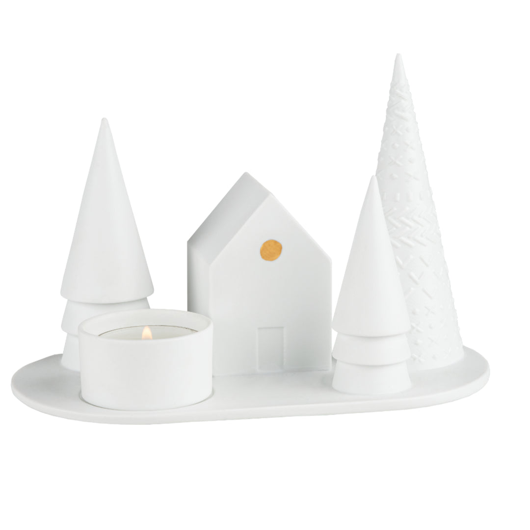 Candleholder Forest Cabin