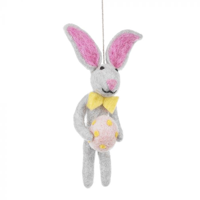 Handmade Felt Edgar Bunny Hanging Decoration