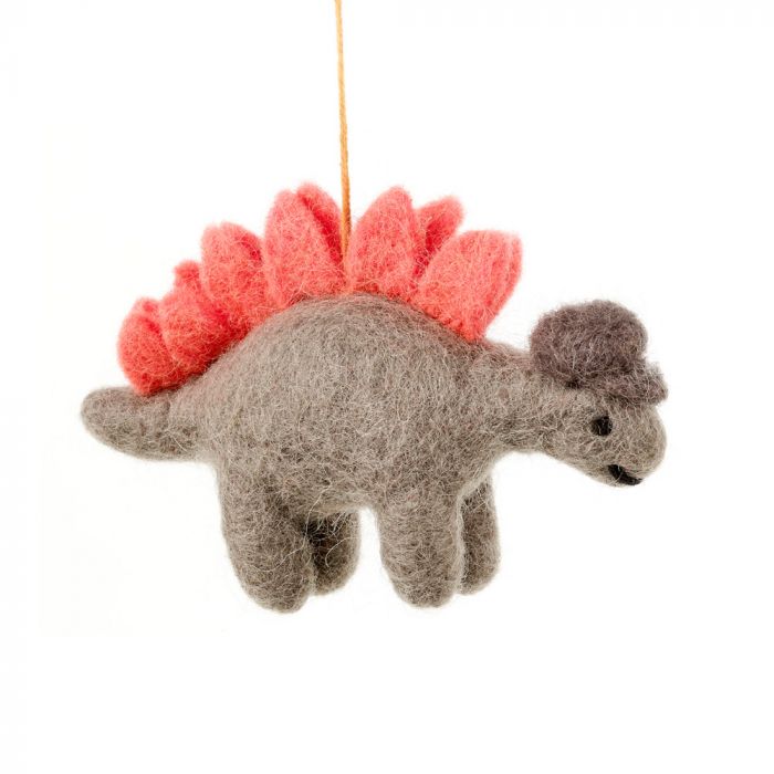 Handmade Felt Hanging Digby Dinosaur Felt Decoration