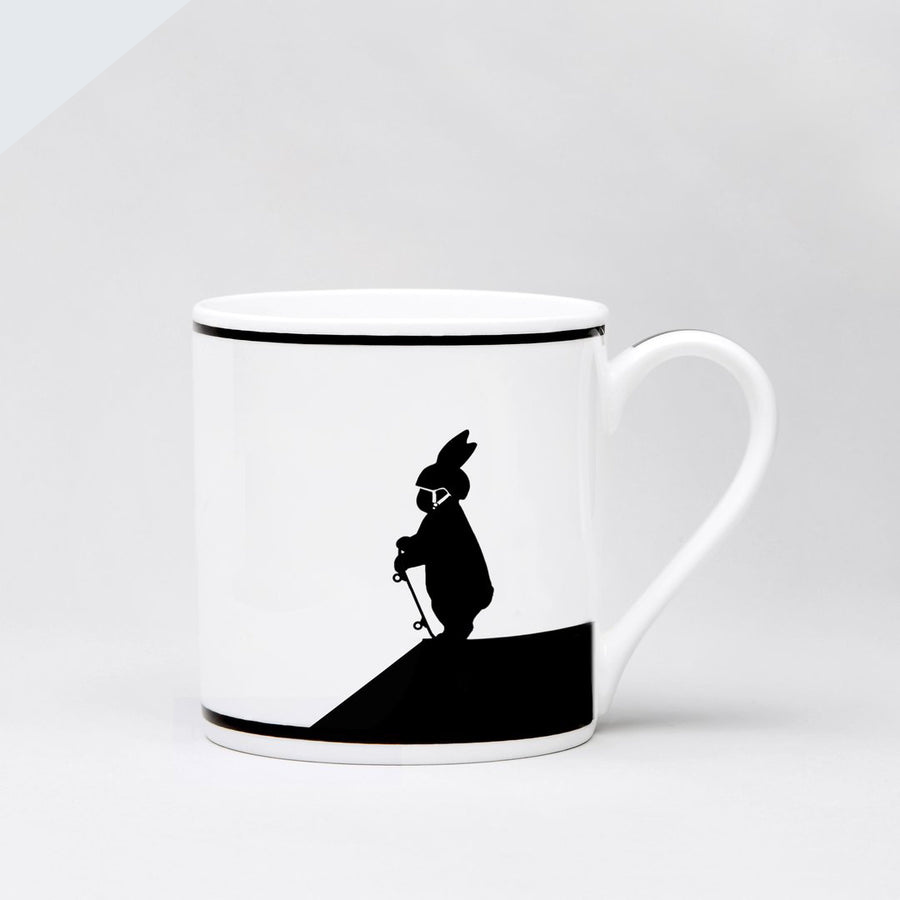 Skateboarding Rabbit Mug