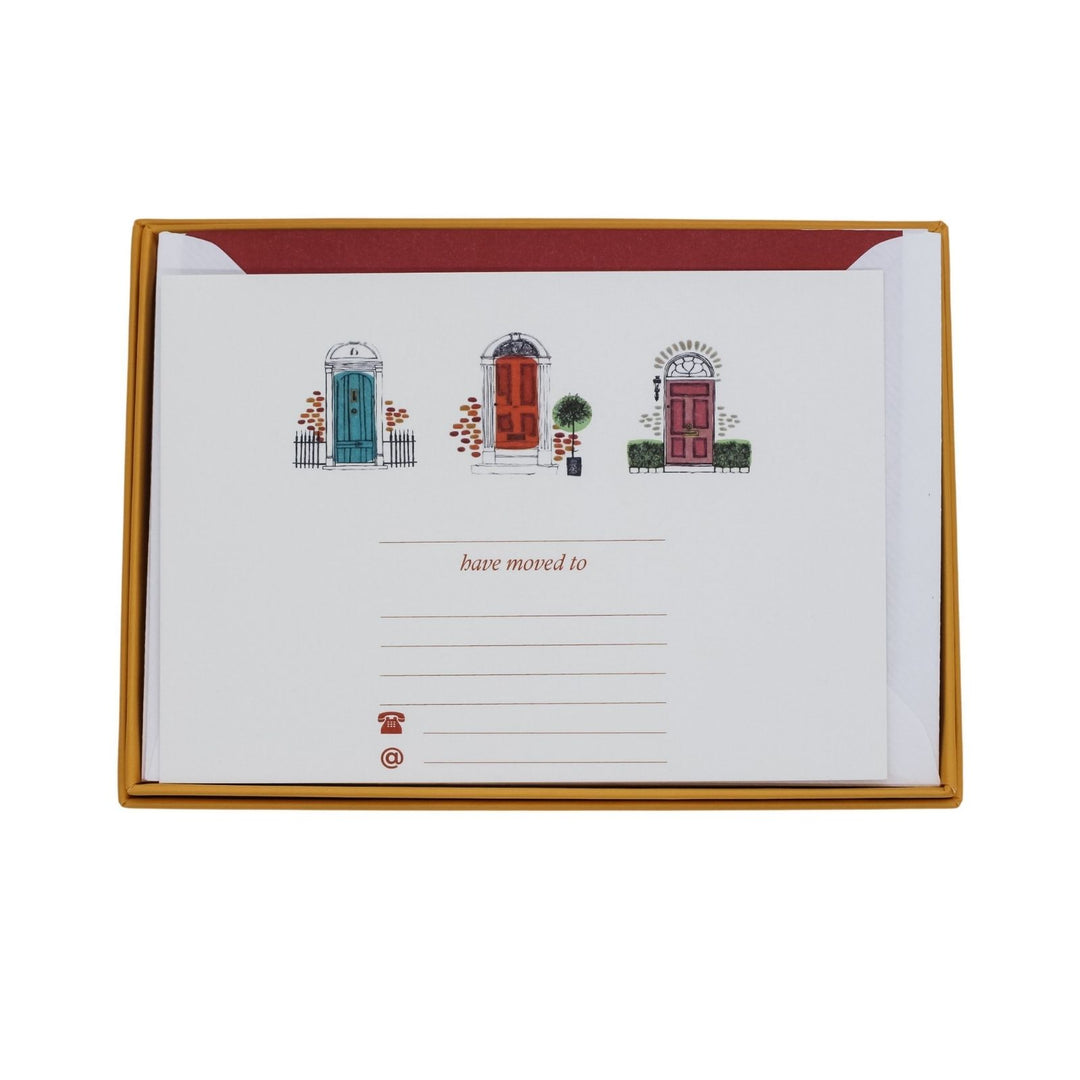 Three Doors Down Change of Address Card Set with Lined Envelopes