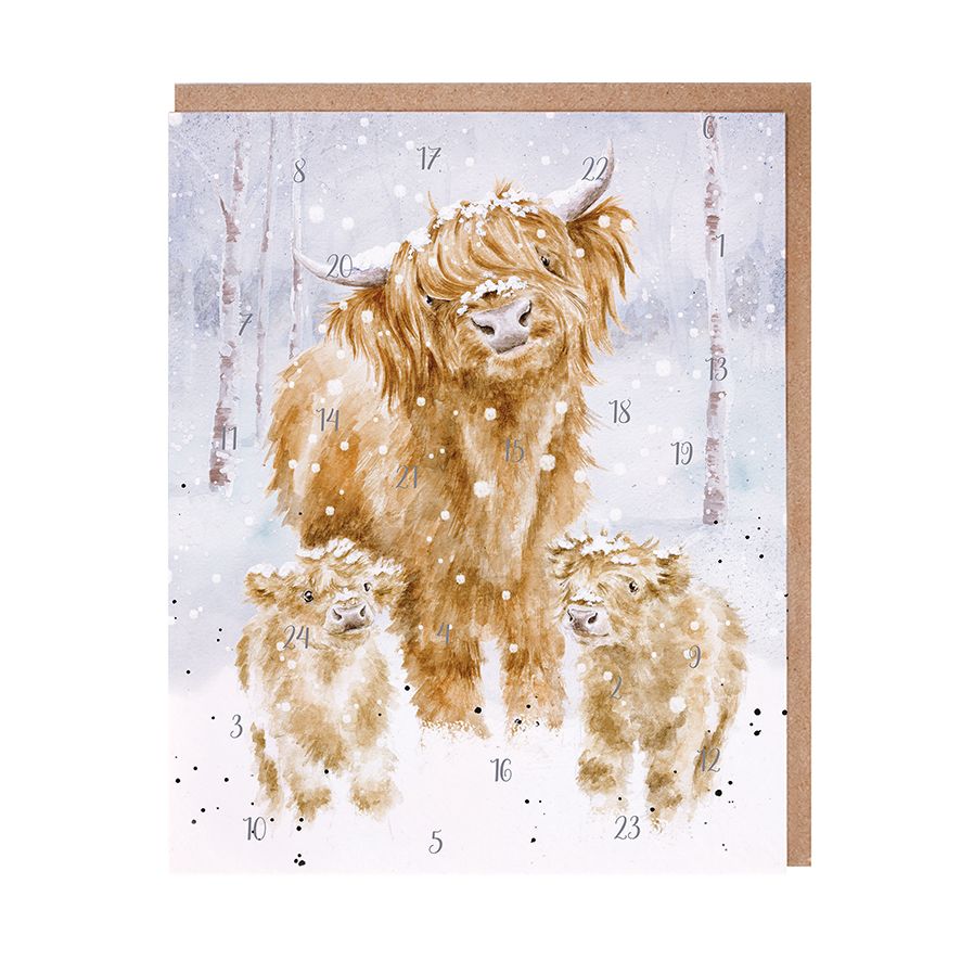 The Cattle Are Lowing Advent Calendar Card