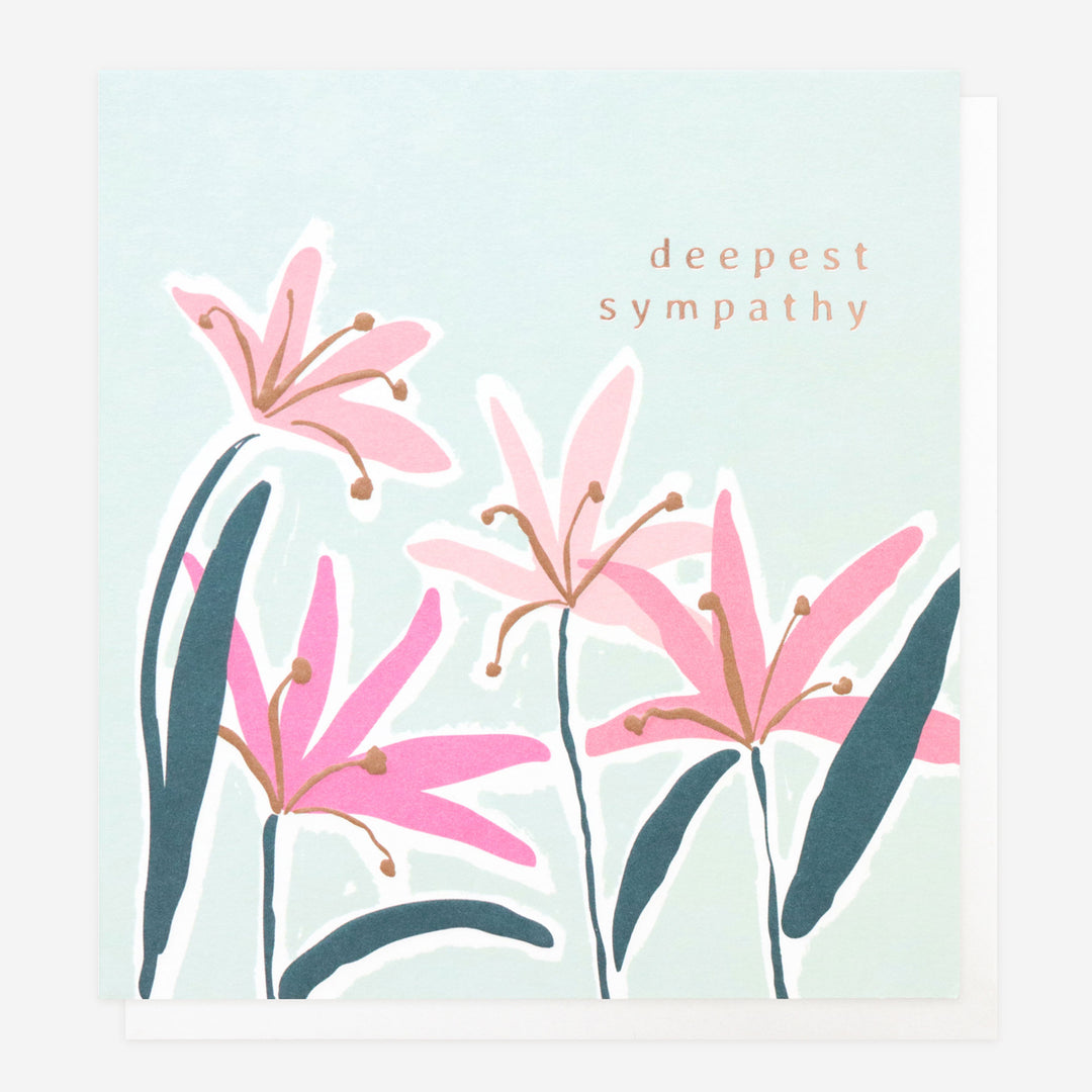 Deepest Sympathy Blue Floral