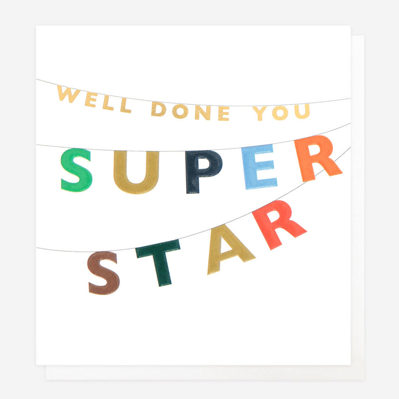 Well Done You Super Star Bunting